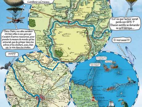 Exposition  ENLUMINURES ET CARTOGRAPHIES NARRATIVES, de Claude Harmelle, du 2 au 25 mai 2026, Hôtel de Ville de Saint-Antonin