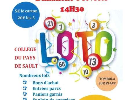 Loto des parents d'élèves du collège du Pays de Sault