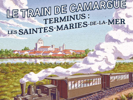 Le Train de Camargue - Terminus : Les Saintes-Maries-de-la-Mer