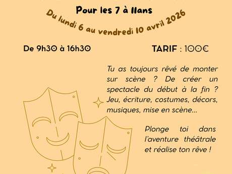 Stage de Théâtre pour enfant 7-11ans - Création de Spectacle