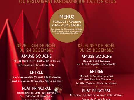 Réveillon & déjeuner de Noël - Aston La Scala