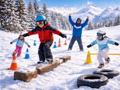 Eisiger Agility-Parcours