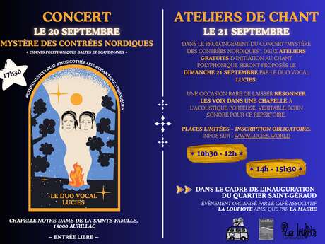 Ateliers de Chant par le duo vocal Lucies