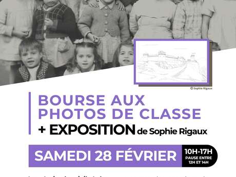 Bourse aux photos de classe et exposition d’esquisses sur l’Aubagne médiévale de Sophie Rigaux.