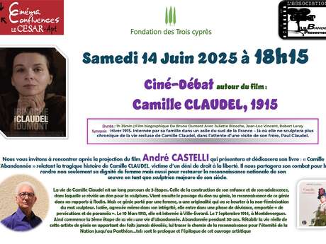 Soirée ciné / débat : Projection du film "Camille CLAUDEL, 1915"