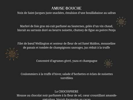 Dîner de la Saint Sylvestre chic et festif à l'Azur bistrot niçois - Hôtel Radisson Nice Aéroport