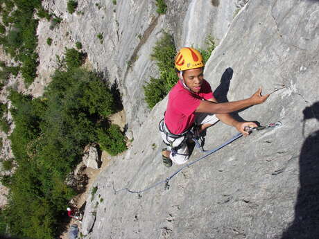 Escalade à Orpierre - Vertige sport