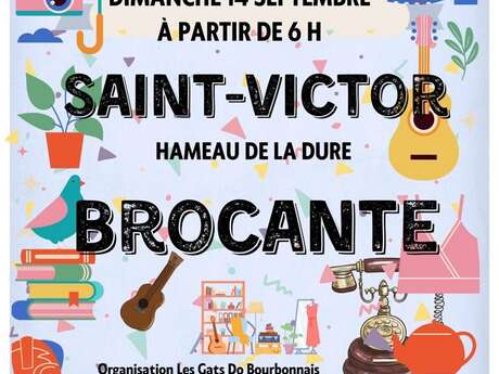 Brocante à Saint-Victor