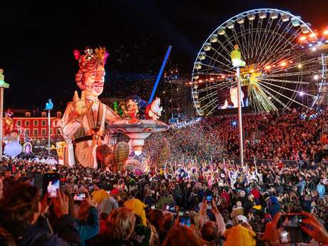 Serata al Carnaval Illuminé di Nizza