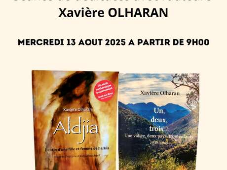 Firma del libro con l'autore Xavière Olharan
