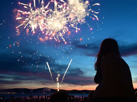 Feu d’artifice et arrivée du Père-Noël