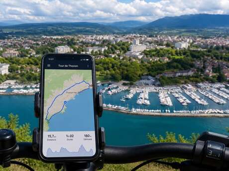 Découverte de Thonon-les-Bains à Vélo Électrique avec Parcours GPS