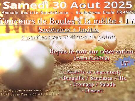 Concours de boules à la mêlée