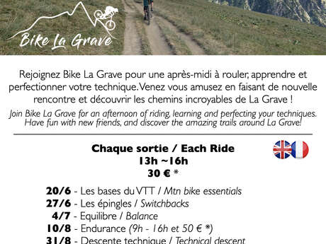 Sorties Progression VTT - Bike La Grave