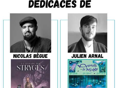 Dédicace de Nicolas Bègue et Julien Arnal