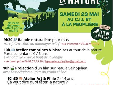 Fête de la nature : spectacle, film et animations