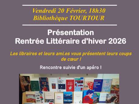 Présentation - Rentrée Littéraire d'hiver 2026