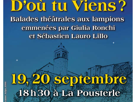 Journée du patrimoine - D'ou tu Viens ? Balades theatrales aux lampions  dans les rues de Viens