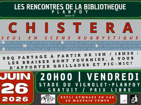 Les rencontres de la bibliothèque - Théâtre Chistera