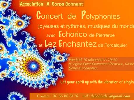 A Corps Sonnant présente un concert de chorales, "polyphonies du monde"