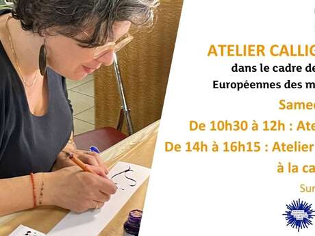 Atelier Calligraphie dans le cadre des Journées Européennes des Métiers d'Art