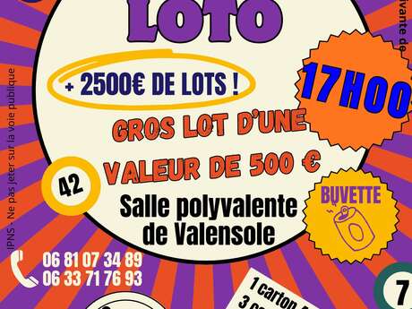 Grand loto du mois de Juillet