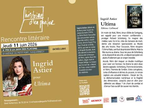 Rencontre littéraire avec Ingrid Astier pour 'Ultima"