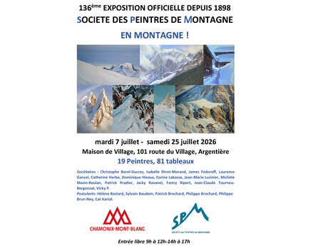 Exposition de la Société des Peintres de Montagne "En Montagne !"