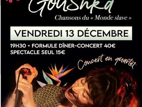 Soirée concert au restaurant Le Palun avec La Goushka (chansons du "Monde slave")