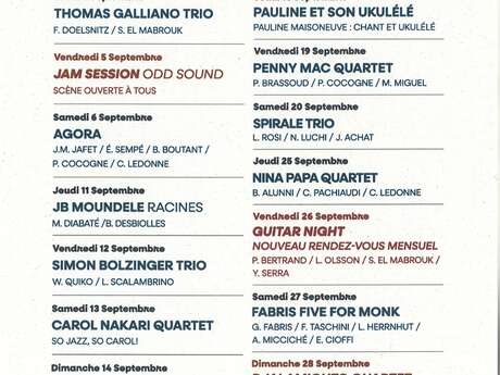 Concerts à la Trinquette Jazz Club