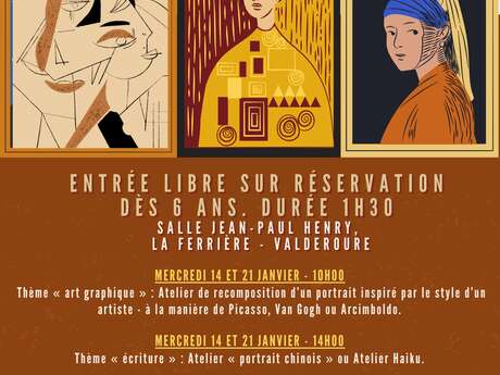 Atelier Micro-Folie sur le portrait