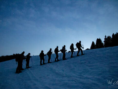 Schneeschuhwanderung "Apéro mazot" (Aperitif)