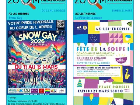 Programme des animations et des activités des Pyrénées Ariégeoises