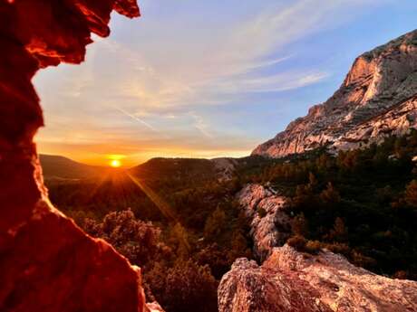 Randonnée coucher de soleil