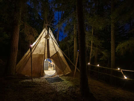Soirée fondue sous tipi