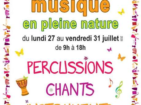 Stage musique en pleine nature