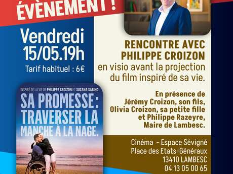 Projection de "Pour le meilleur" et rencontre en visioconférence avec Philippe Croizon