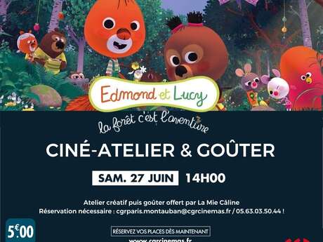 Proyección de película y taller con refrigerios - EDMOND Y LUCY: EL BOSQUE ES UNA AVENTURA