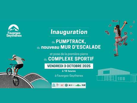 Inauguration : pumptrack et mur d'escalade