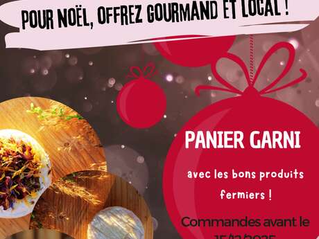 Chèvrerie de Lu'ce : vente de panier garni de Noël