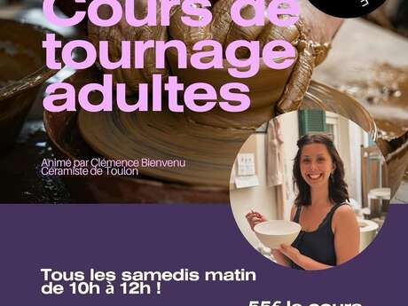 Cours de tournage adultes