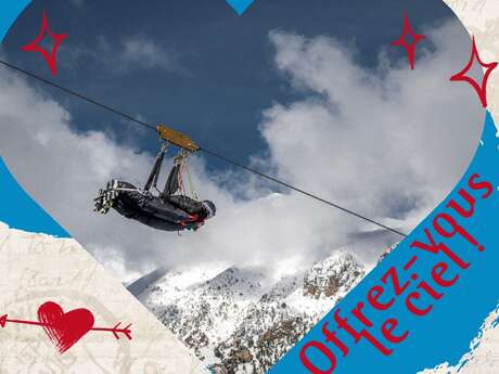 Tyrolienne Saint Valentin