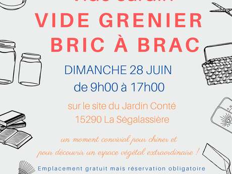 Vide-jardins, vide-greniers & bric-à-brac au Jardin conté