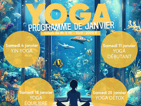 Yoga à l'Aquarium des Lagon 2025