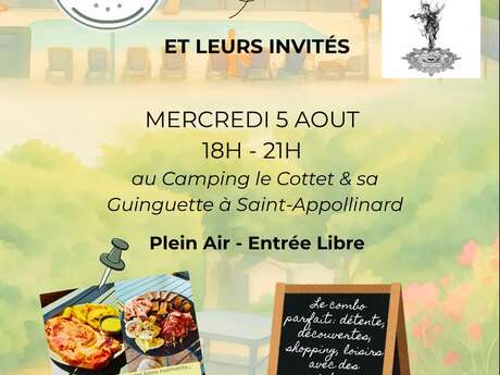 Le village éphémère au camping Le Cottet