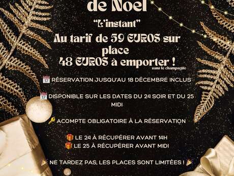 Menu de Noël à l'Instant