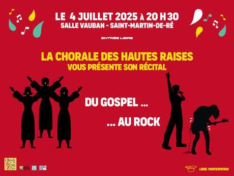 La chorale des Hautes Raises vous présente son récital