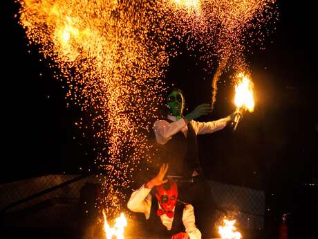 Spectacle de Feu "la dinde braisée"