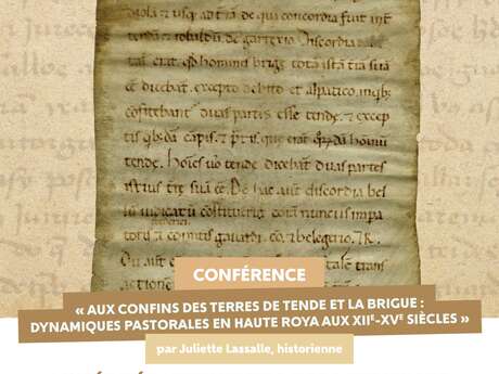 "Aux confins des terres de Tende et La Brigue : dynamiques pastorales en Haute-Roya aux XIIe-XVe siècles"