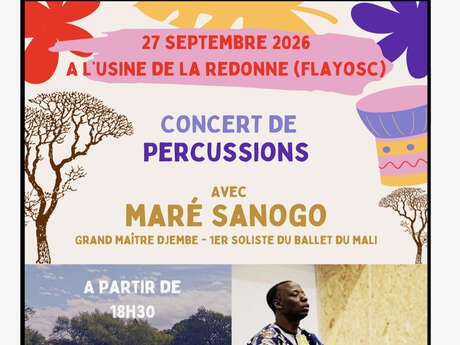 Concert de percussions avec Maré Sanogo